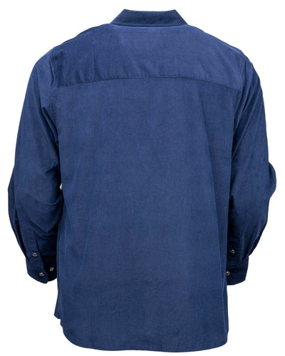 Outback Trading Men's Bryce Corduroy Shirt - Navy