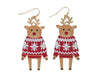 Periwinkle Rudolph Earrings