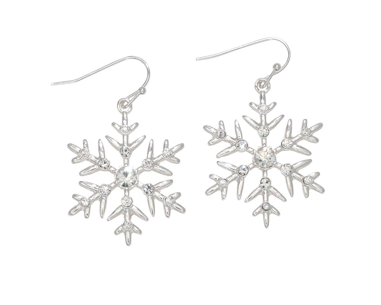 Periwinkle Snowflake Earrings