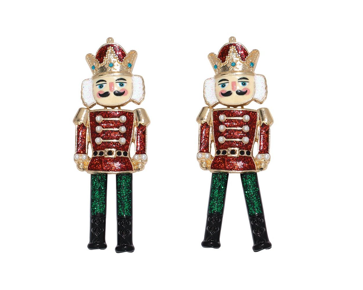 Periwinkle Nutcracker Earrings