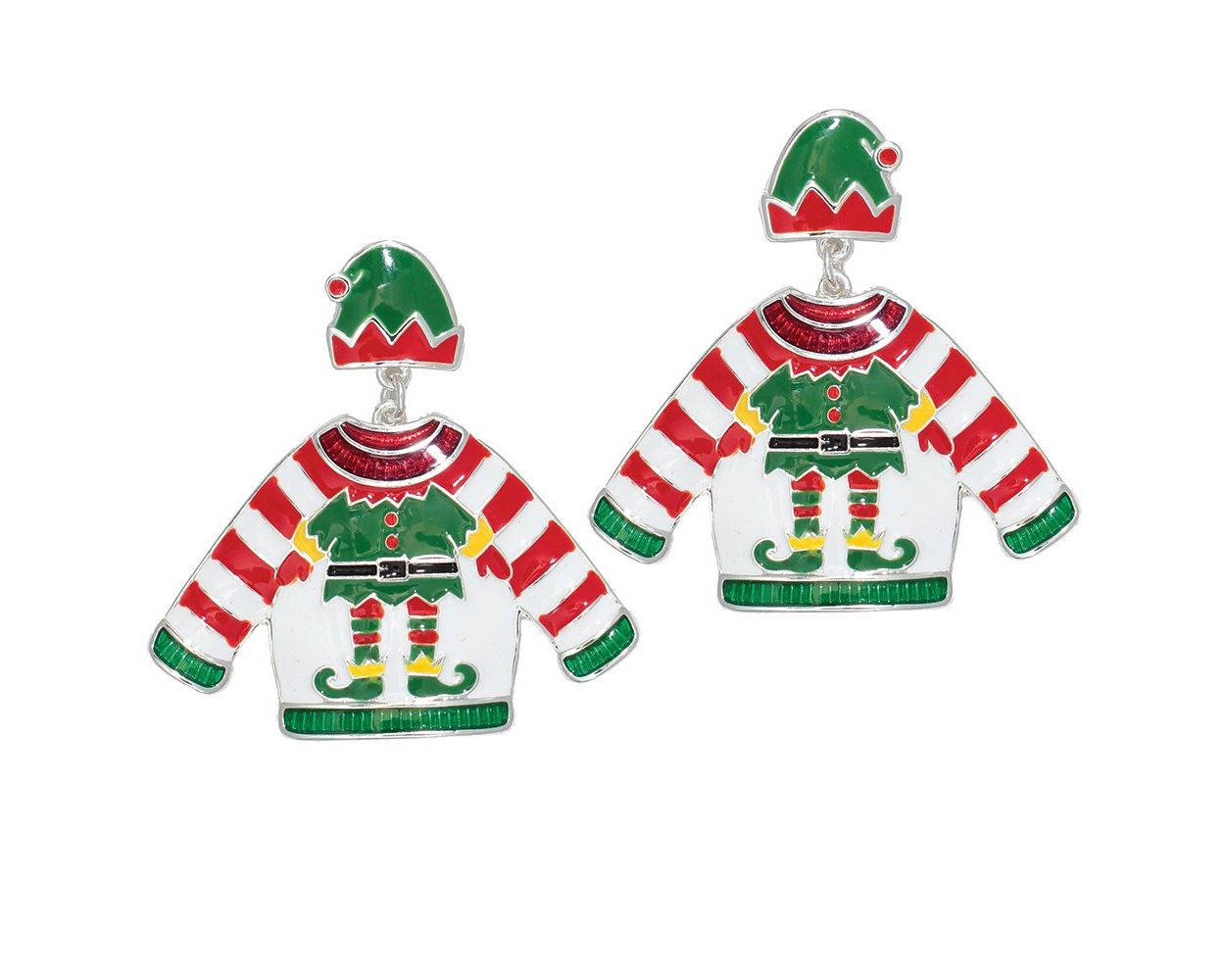 Periwinkle Elf Sweater Earrings