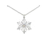 Periwinkle Silver Snowflake Necklace