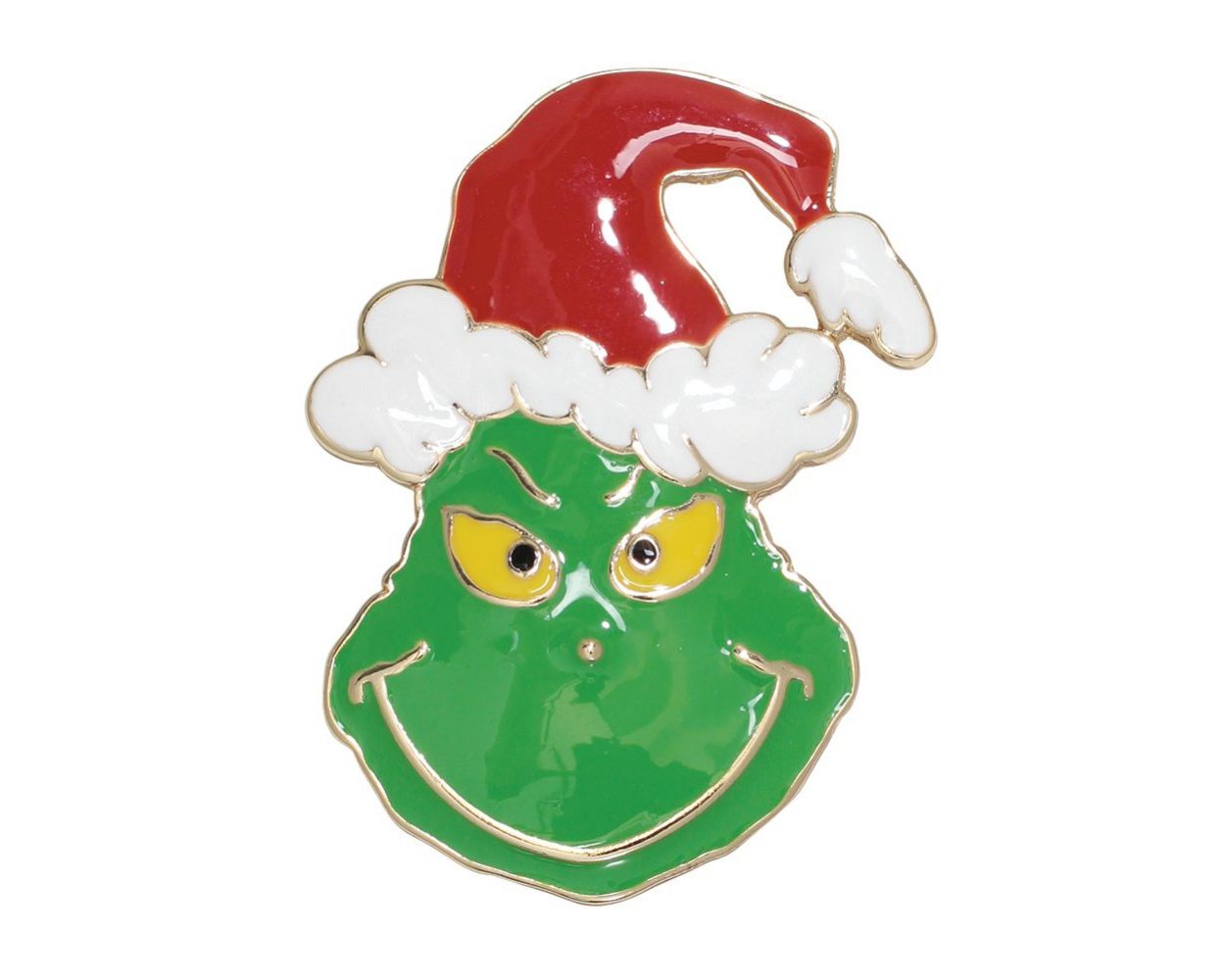 Periwinkly Grumpy Green Christmas Pin
