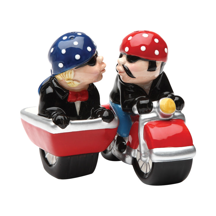 Pacific Trading Motorcycle Sidecar Salt & Pepper Set