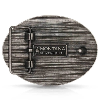 Montana Silversmith Cowboy Up Barbed Wire Buckle