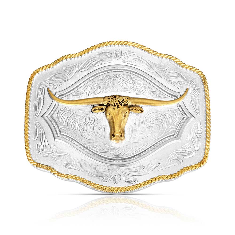 Montana Silversmith On the Range Longhorn Buckle
