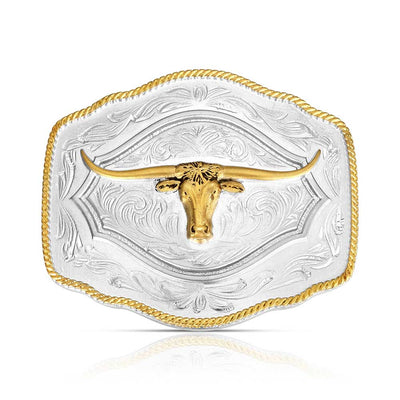 Montana Silversmith On the Range Longhorn Buckle