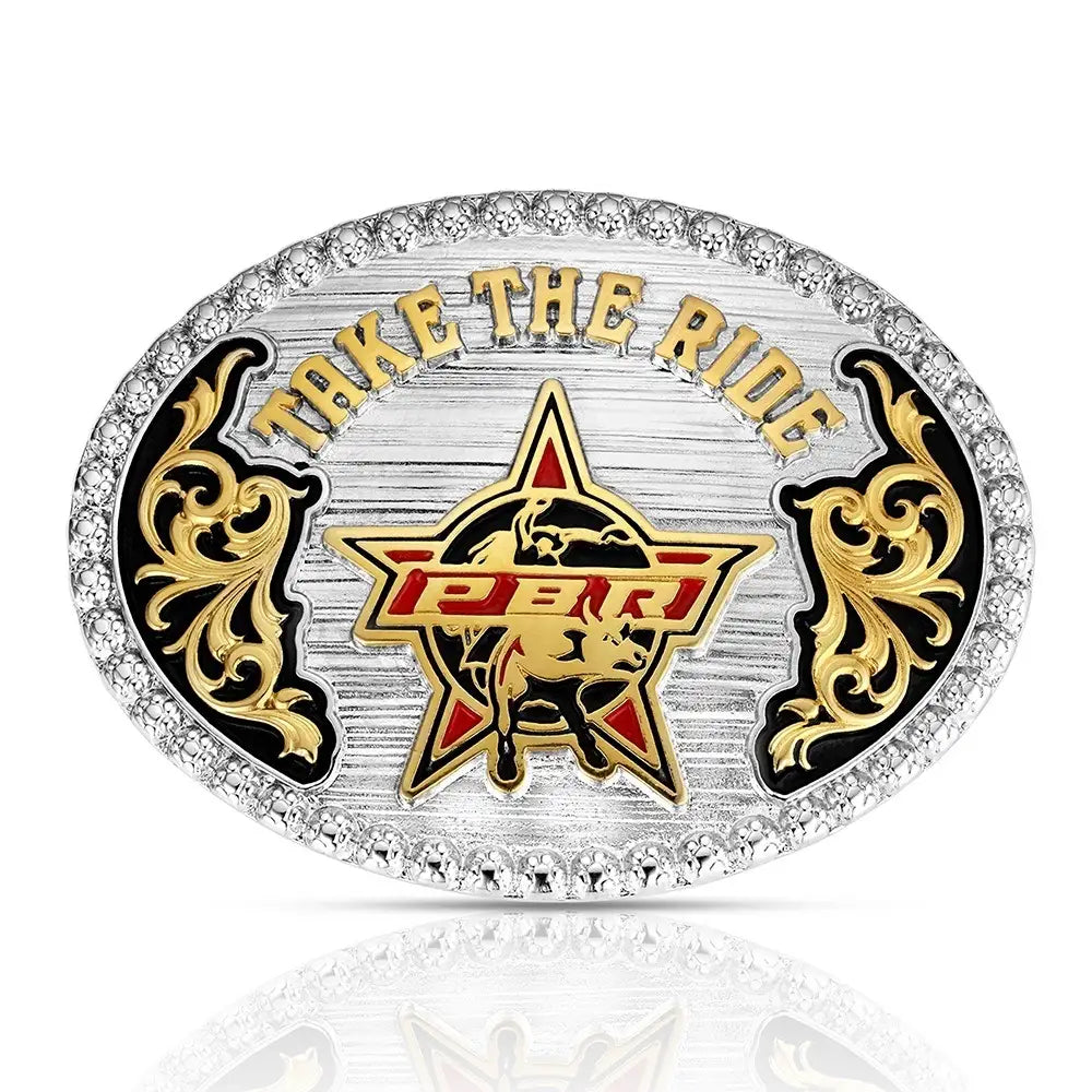 Montana Silversmith Take the Ride PBR Buckle