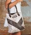 Bed Stu "Italic" Shoulder Tote Bag - Nectar Lux Black Lux