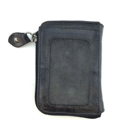 Bed Stu "Carrie" Compact Leather Wallet - Black DD