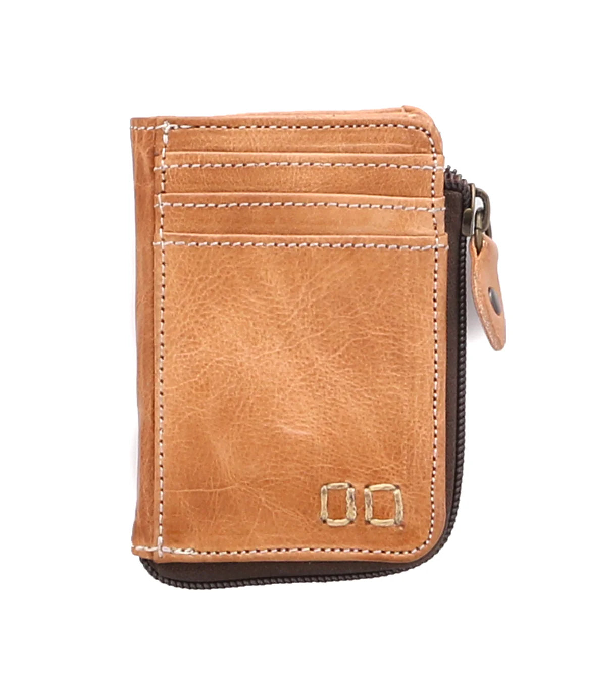 Bed Stu "Carrie" Compact Leather Wallet - Tan Rustic
