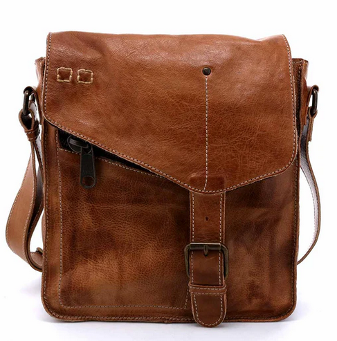 Bed Stu "Venice Beach" Tan Rustic Shoulder Bag