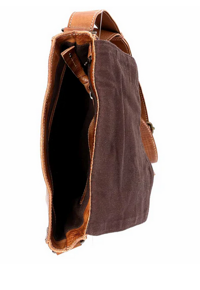 Bed Stu "Venice Beach" Tan Rustic Shoulder Bag