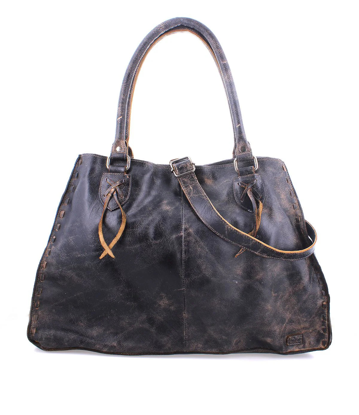 Bed Stu "Rockaway" Handbag - Black Lux