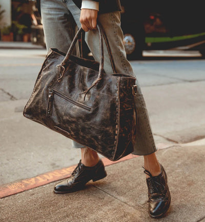 Bed Stu "Rockaway" Handbag - Black Lux