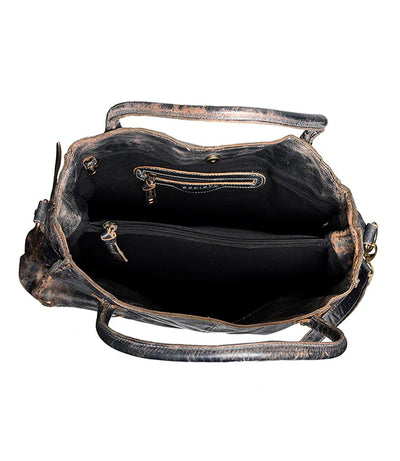 Bed Stu "Rockaway" Handbag - Black Lux