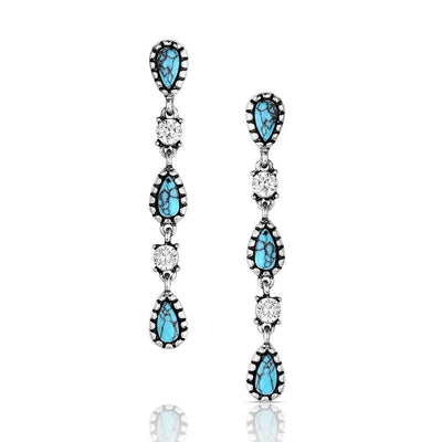 Montana Silversmith Snowfall Ridge Turquoise Earrings