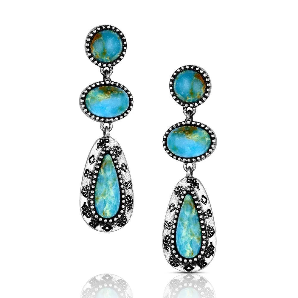Montana Silversmith Bold Horizon Turquoise Earrings