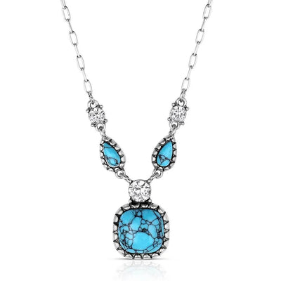 Montana Silversmith Snowfall Ridge Turquoise Necklace