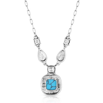 Montana Silversmith Snowfall Ridge Turquoise Necklace