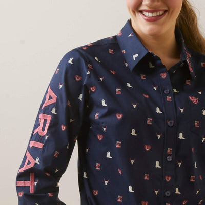 Ariat Women's Wrinkle Resist Team Kirby Shirt