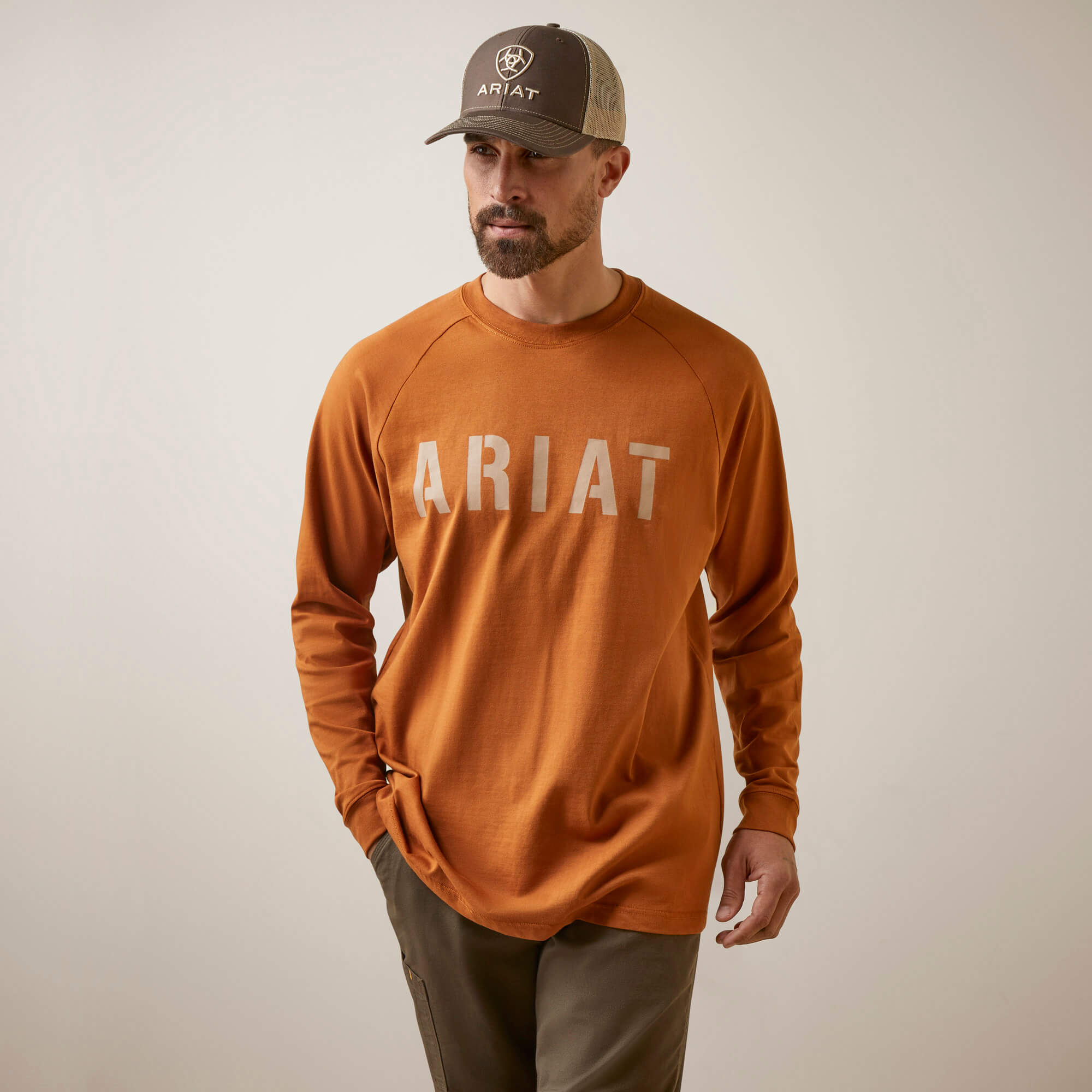 Ariat Men's Rebar Cotton Strong Block T-Shirt