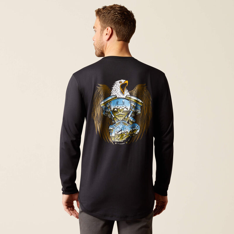 Ariat Men's Rebar Workman Chrome Moto Eagle T-Shirt