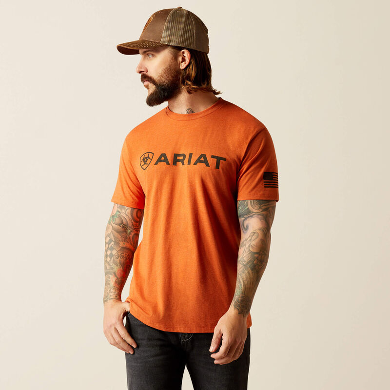 Ariat Men's Shield Flag Short Sleeve T-Shirt