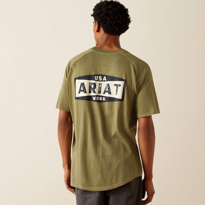 Ariat Men's Rebar Cotton Strong Badge T-Shirt