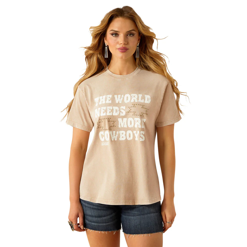 Ariat Women's "More Cowboys" Short Sleeve Tee