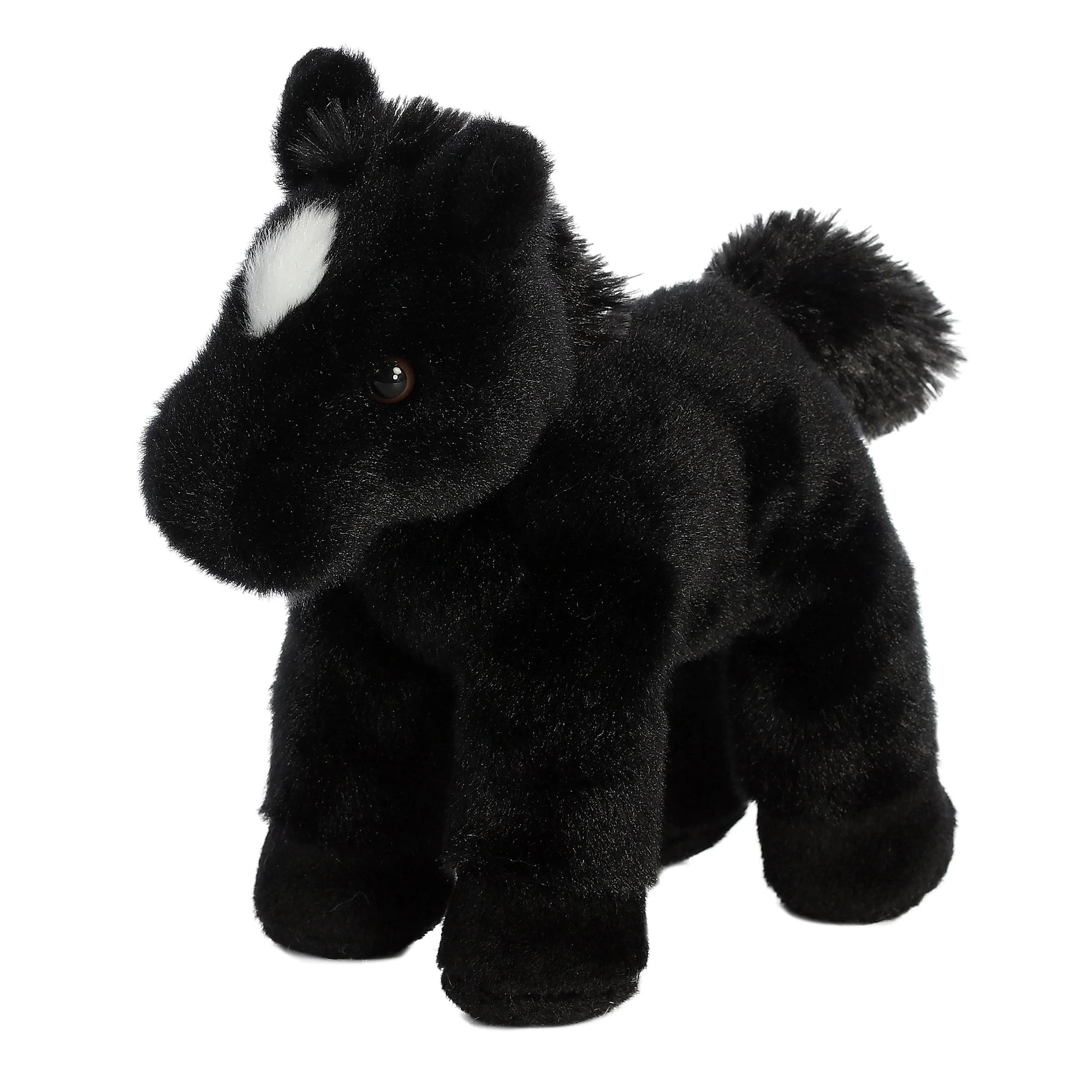 Black horse stuffed animal sales