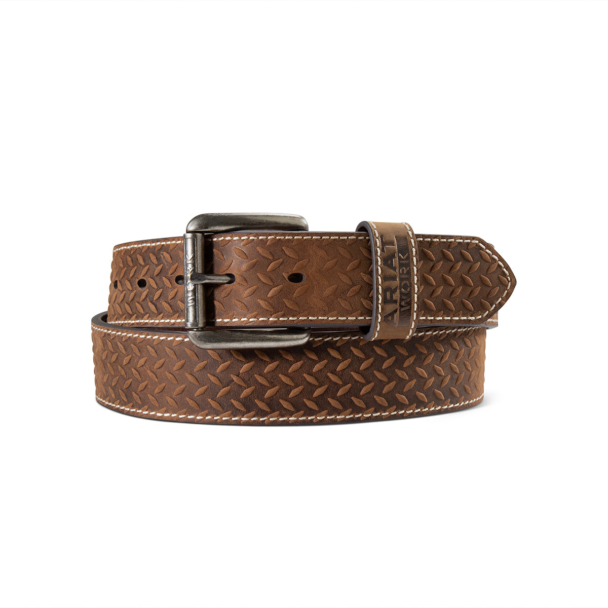 Ariat Work Men's Diamond Plate Embossed Belt