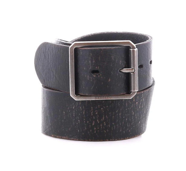 Bed Stu "Hobo" Men's Belt - Black Abrasive