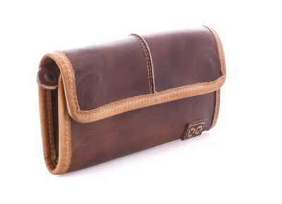 Bed Stu "Canton" Teak Oats Rustic Small Wallet