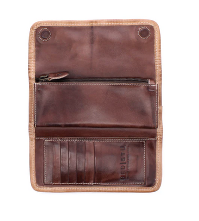 Bed Stu "Canton" Teak Oats Rustic Small Wallet