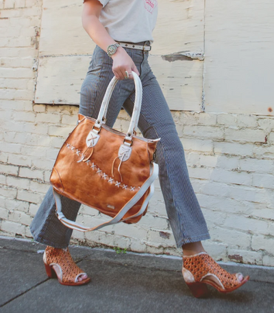 Bed Stu "Bruna"  Tan Rustic Nectar Lux Handbag
