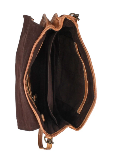 Bed Stu "Sequoia" Full Grain Leather Handbag - Tan Rustic