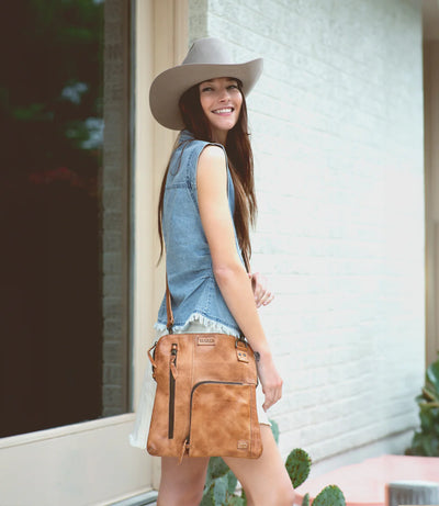 Bed Stu "Aiken" Tan Rustic Handbag