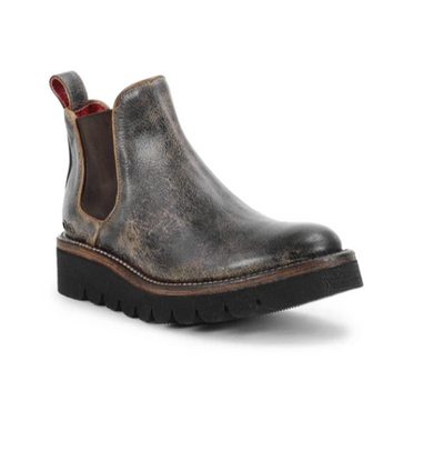 Bed Stu "Novel II" Black Lux Tan Rustic Boot