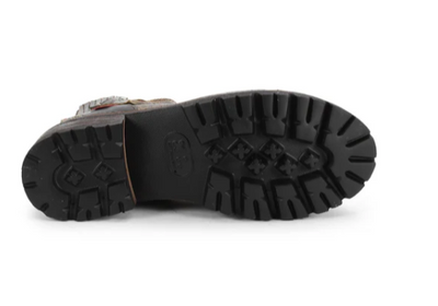 Bed Stu "Daring" Black Lux Ankle Boot