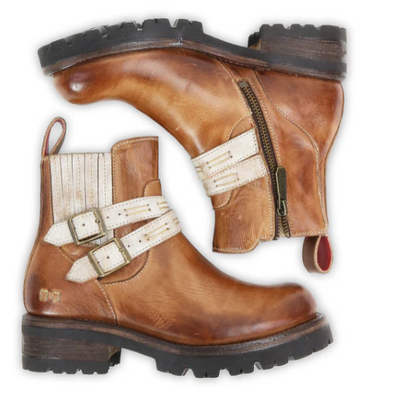Bed Stu "Daring" Tan Rustic Nectar Lux Ankle Boot