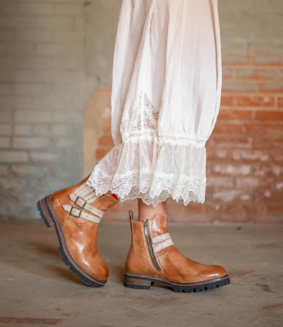 Bed Stu "Daring" Tan Rustic Nectar Lux Ankle Boot