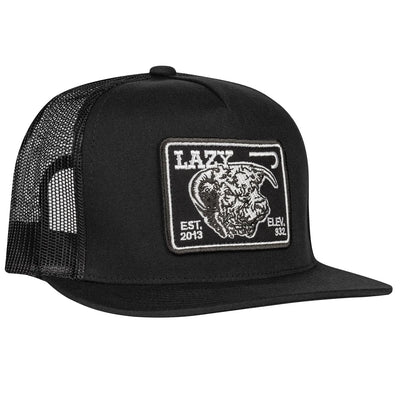 Lazy J Ranch Black Elevation Classic Five Panel Trucker Hat