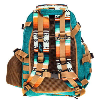 Hooey "Mule" Teal/Tan and Serape Backpack