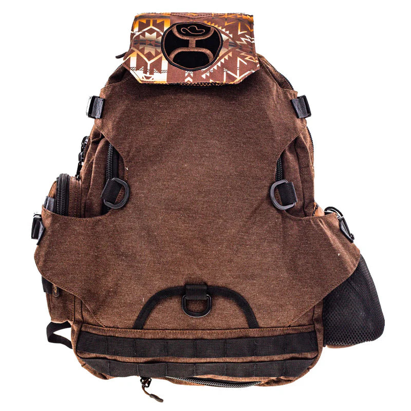 Hooey "Mule" Brown/Black with Aztec Backpack