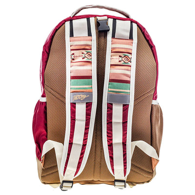 Hooey "Ox" Burgundy/Tan with  Aztec Backpack
