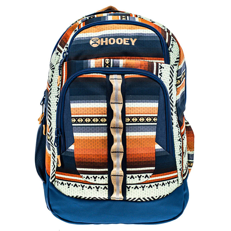 Hooey "Ox" Navy/Tan with Serape Pattern Backpack