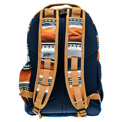 Hooey "Ox" Navy/Tan with Serape Pattern Backpack