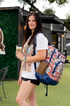 Hooey "Ox" Navy/Tan with Serape Pattern Backpack