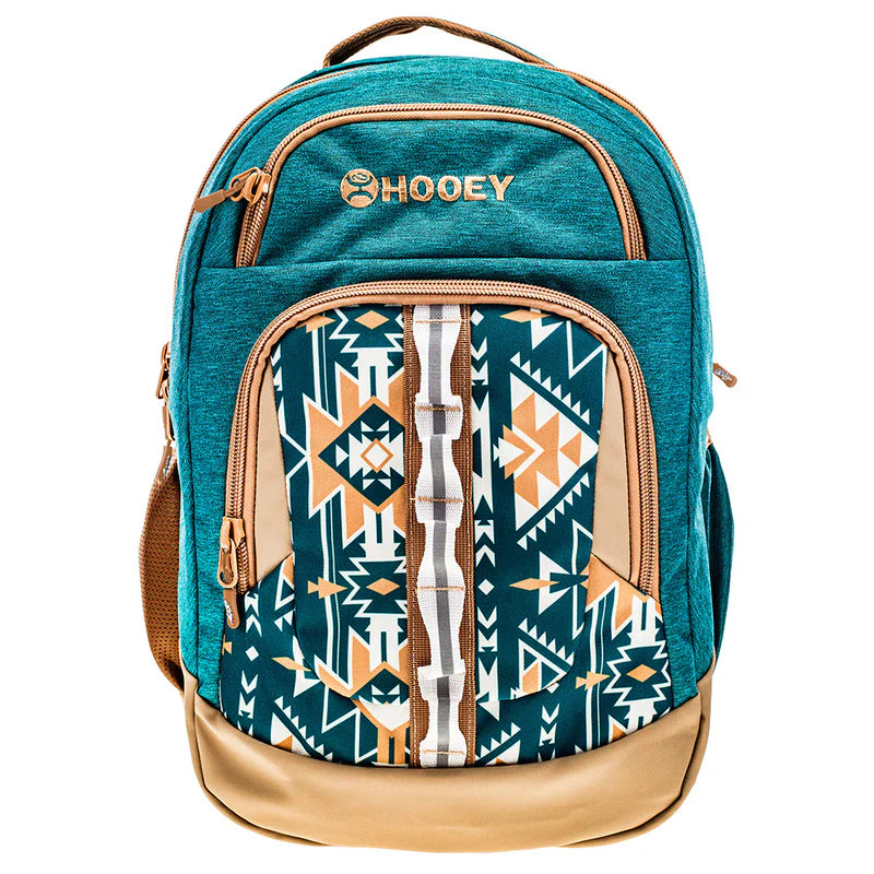 Hooey "Ox" Teal/Tan with Aztec Backpack